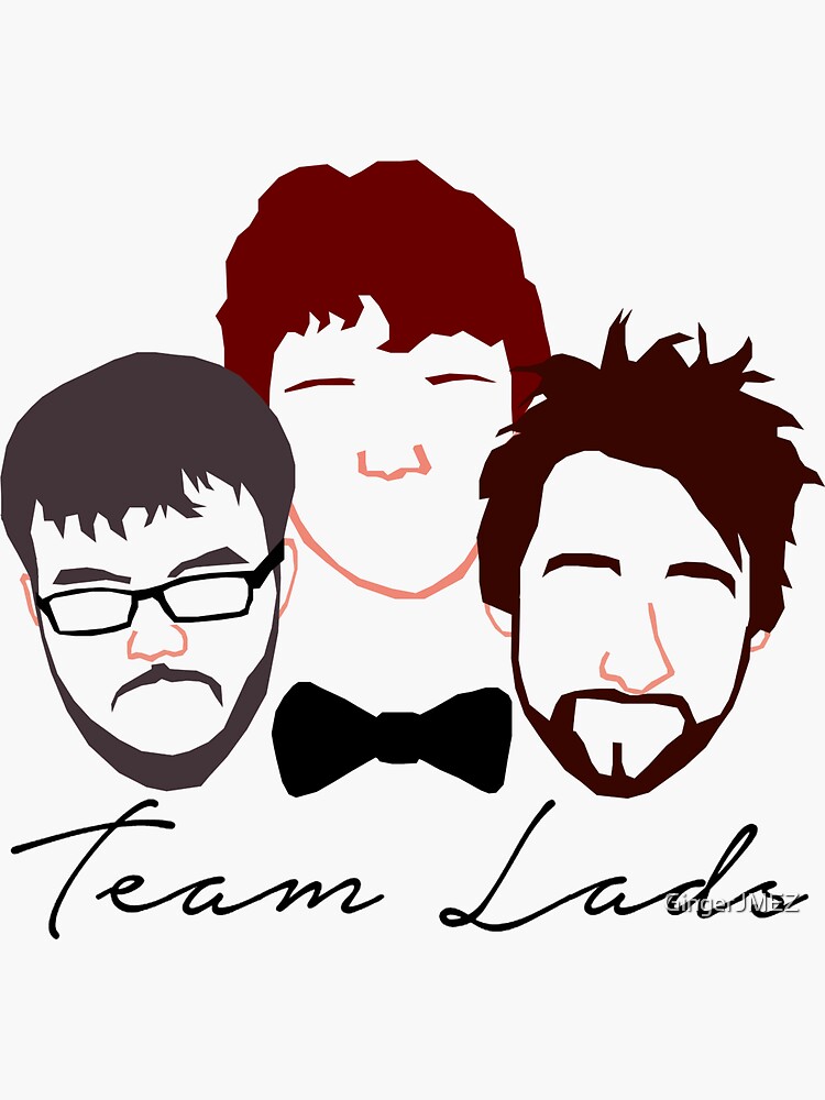 "Achievement Hunter Team Lads" Sticker by GingerJMEZ Redbubble