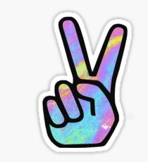 Pegatina signo de paz del arco iris