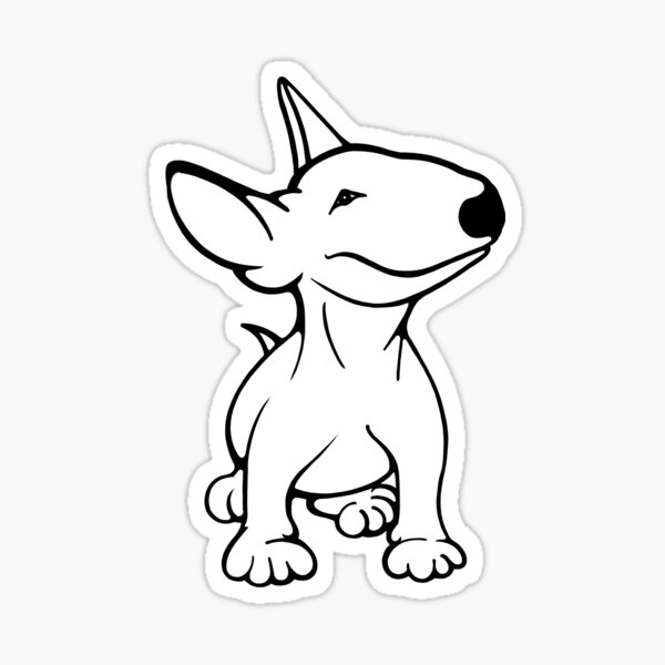 Item preview, English Bull Terrier Pup White designed and sold by Sookiesooker.
