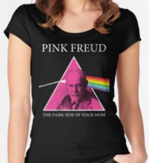 Rosa Freud dunkle Seite Ihrer Mutter Tailliertes Rundhals-Shirt