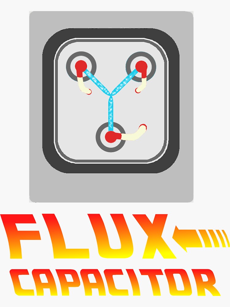 Flux Capacitor Sticker for Sale by Dangelus974