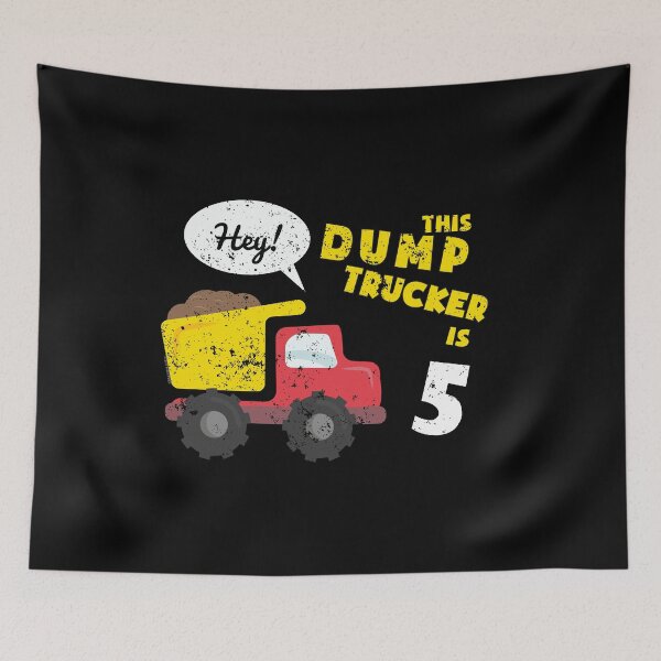 Item preview, 5th Birthday Shirt Birthday Party Shirt Kids Dump Truck Constuction Shirt designed and sold by KentuckyGirlTee.