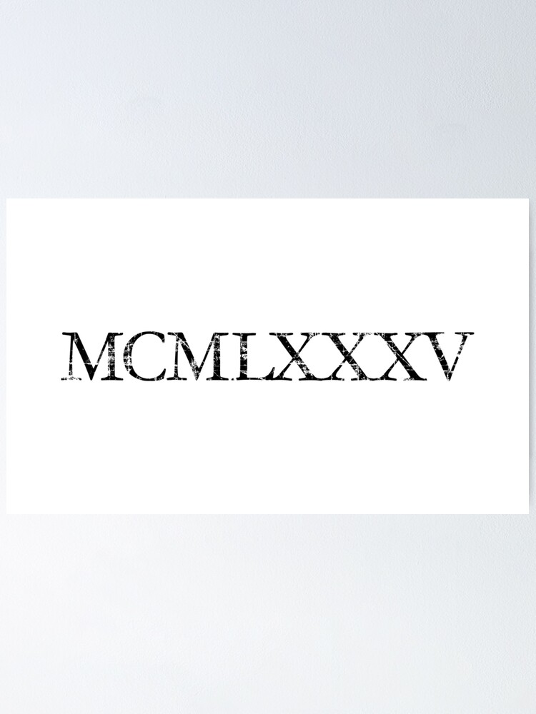 Vintage 1985 Roman Numeral Birthday  Sticker for Sale by MarkTees   Redbubble