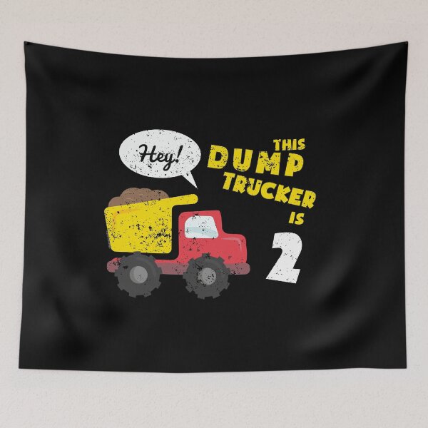 Item preview, 2nd Birthday Shirt Birthday Party Shirt Toddler Kids Dump Truck Construction Shirt designed and sold by KentuckyGirlTee.