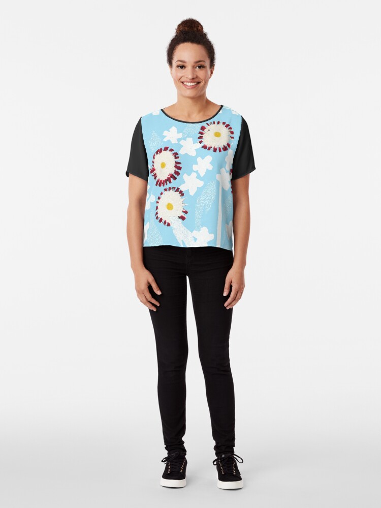Alternate view of Mixed Flower basket Chiffon Top