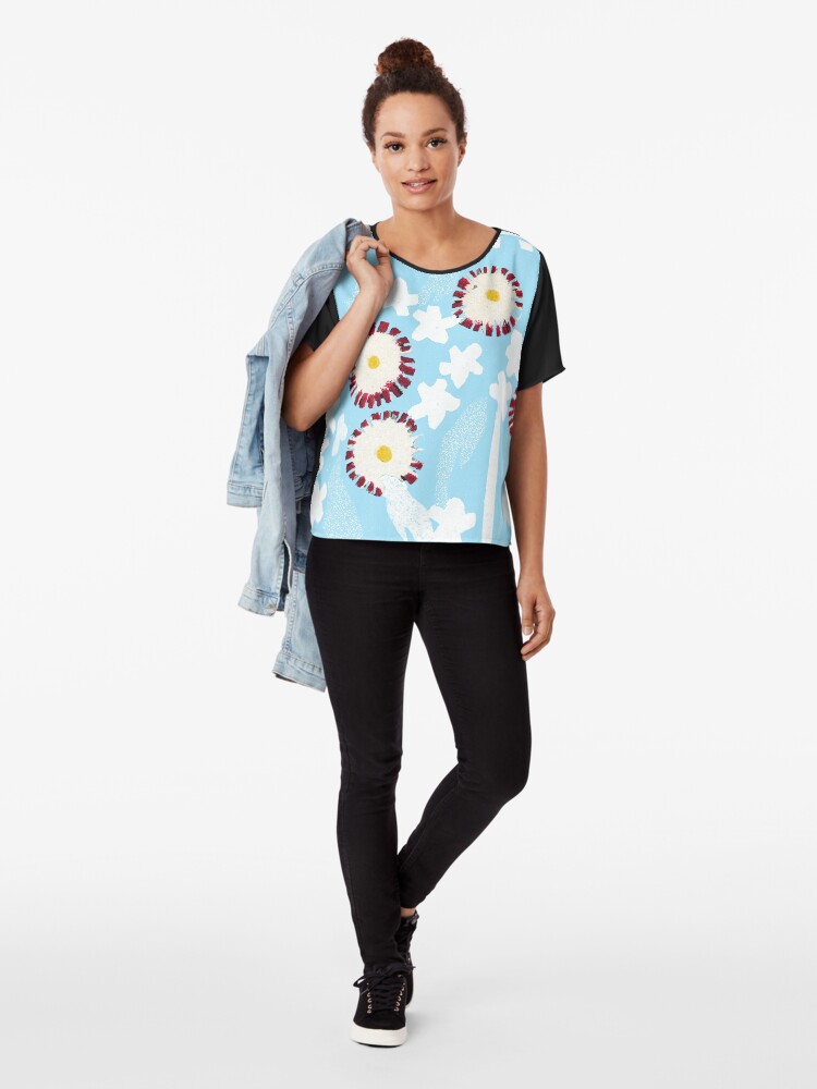 Alternate view of Mixed Flower basket Chiffon Top