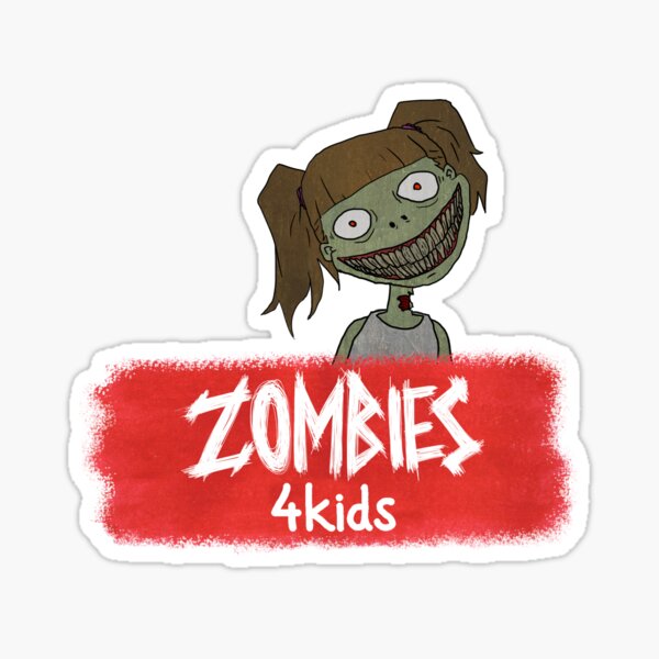 Girly Zombie from "Zombies4Kids" Sticker