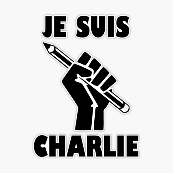 JE SUIS CHARLIE Sticker for Sale by evahhamilton