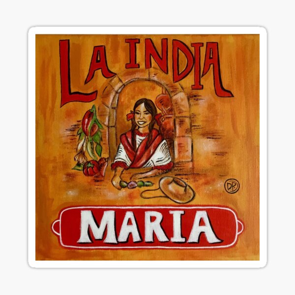 La India Maria Art Sticker