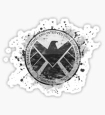 S.H.I.E.L.D Emblem (in gray with white background) Sticker