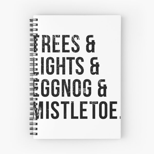 Item preview, Distressed - Trees and Lights and Eggnog and Mistletoe - Christmas Holiday Spirit Design designed and sold by Theodore Cory.