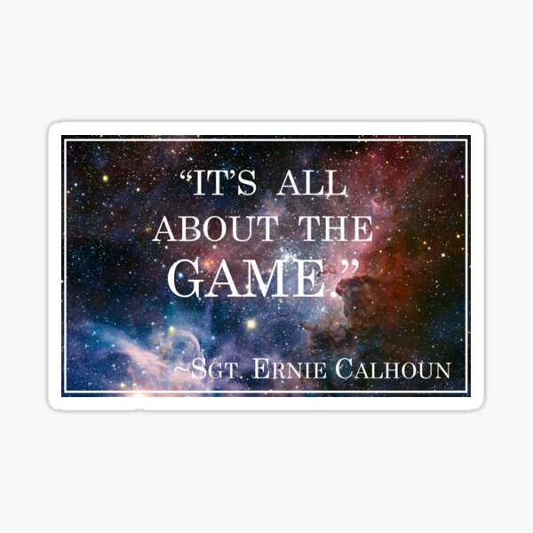 Calhoun's Best Words Sticker