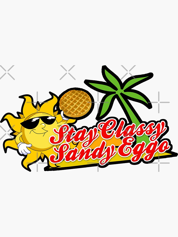 "Sandy Eggo" Sticker by themarvdesigns Redbubble