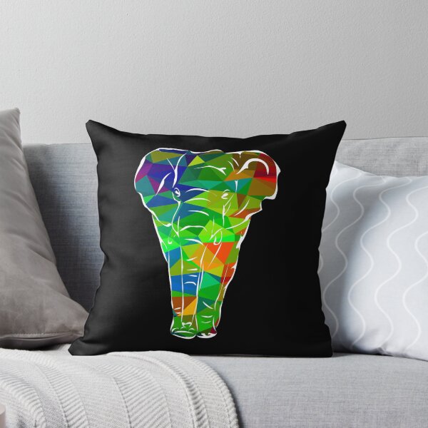 Item preview, Elephant made of colorful polygons designed and sold by AndreasSteinweg.