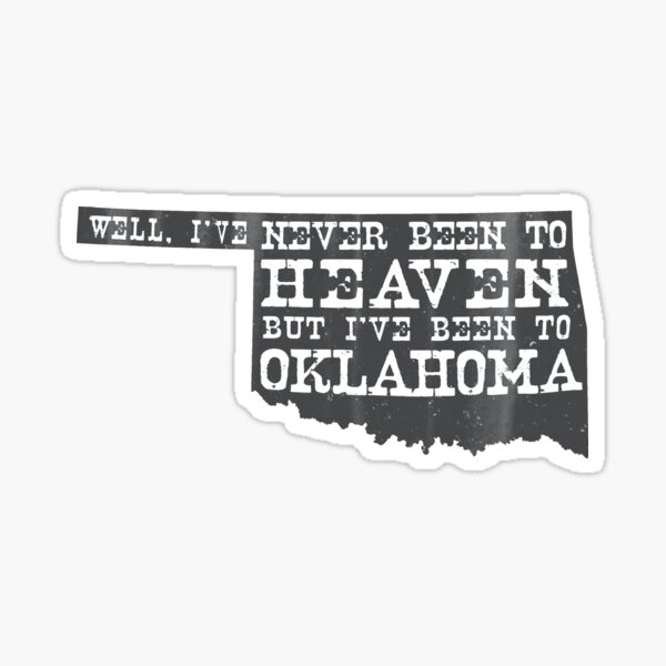 Oklahoma Heaven - gray Sticker