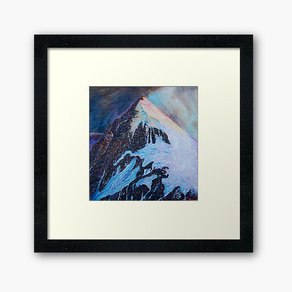 Everest south-east ridge Framed Art Print