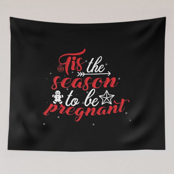 Item preview, Pregnant Shirt Tis The Season To Be Pregnant Gift Tee designed and sold by haselshirt.