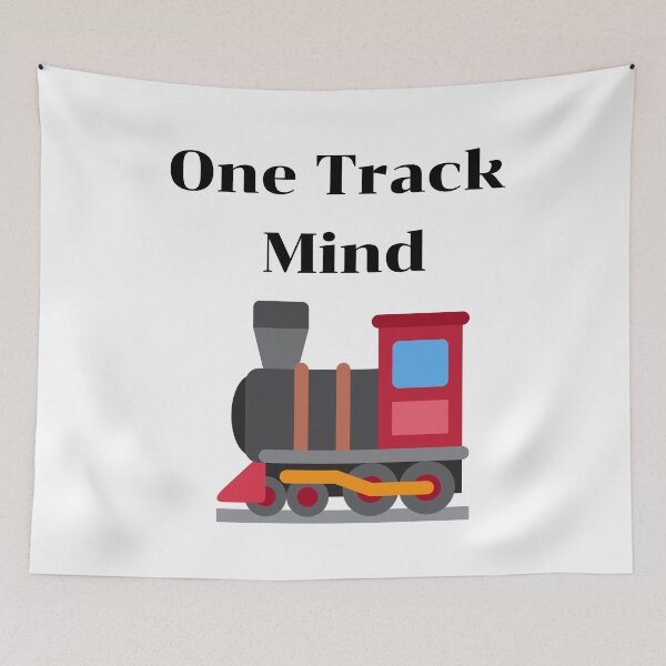 Item preview, One Track Mind Locomotive Railroad Train designed and sold by MagicSD Designs.