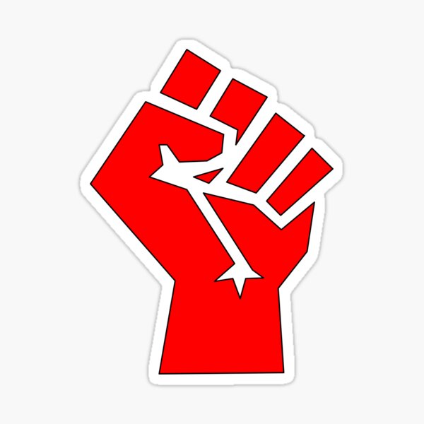 BLM red fist sticker