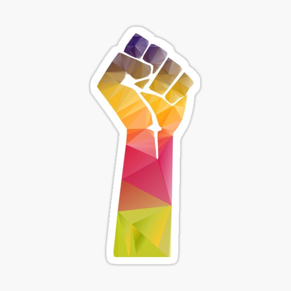 Item preview, Solidarity Fist Salute Rainbow designed and sold by BenjiKing.
