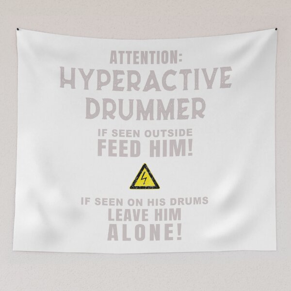 Item preview, Hyperactve Drummer T-Shirt designed and sold by Bunkis1st.