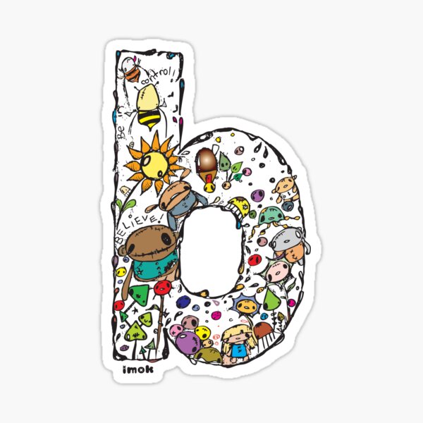 IMOK Letter b Sticker