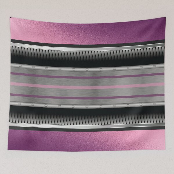 Item preview, Pink Purple Metallic Accented By Black Chrome Steampunk Jaws designed and sold by infinitygrafix.