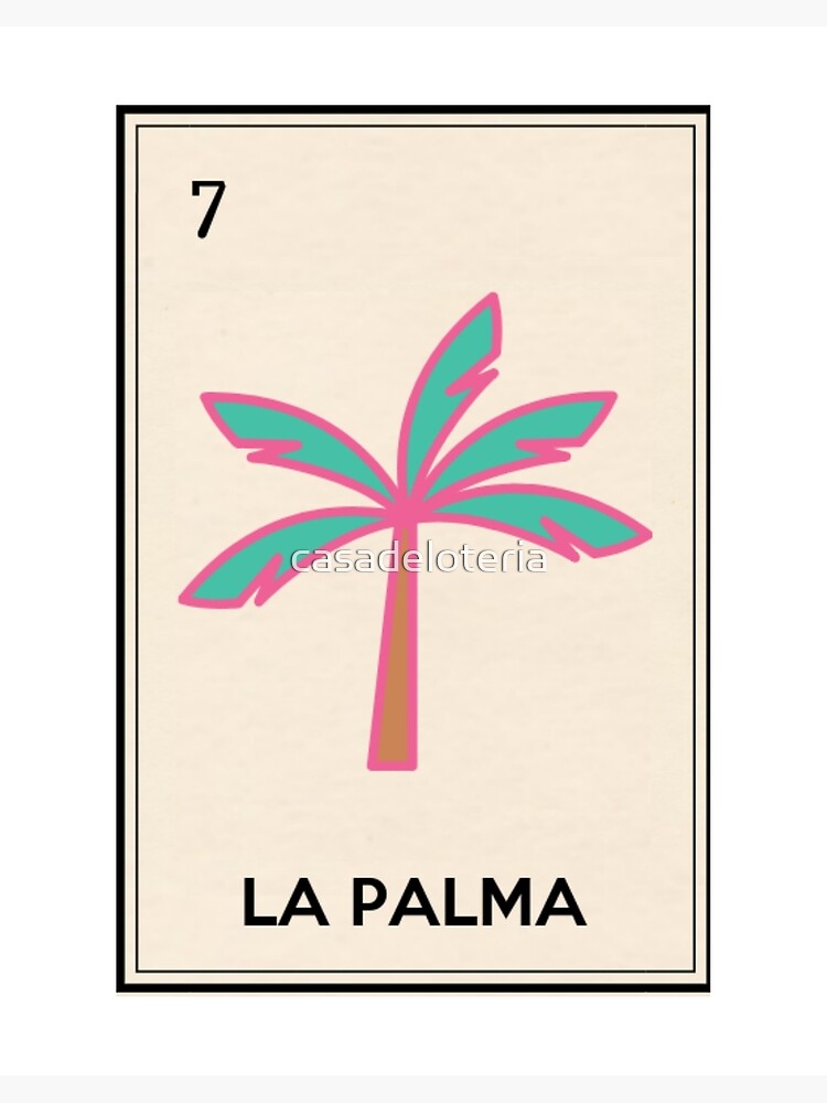 La Palma Card Loteria Shirt Palm Tree Mexican Bingo Tarot La Palma Card Loteria Shirt Palm Tree Mexican Bingo Tarot