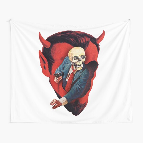 Devilhead Skullman Tapestry