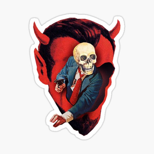 Devilhead Skullman Sticker
