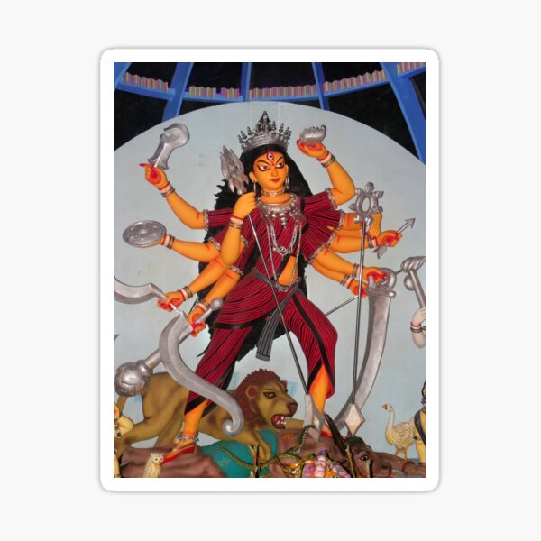 Autocollant Sticker 2 X Durga 3D Inde Goa Hippie de Dieu Puja Om 66