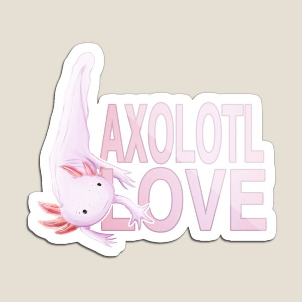 Axolotl Love Magnet