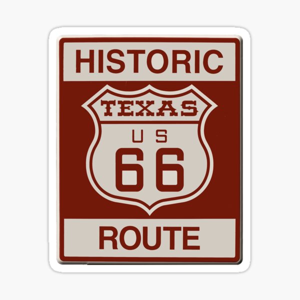 Item preview, Texas Route 66 designed and sold by Lawrence Baird.