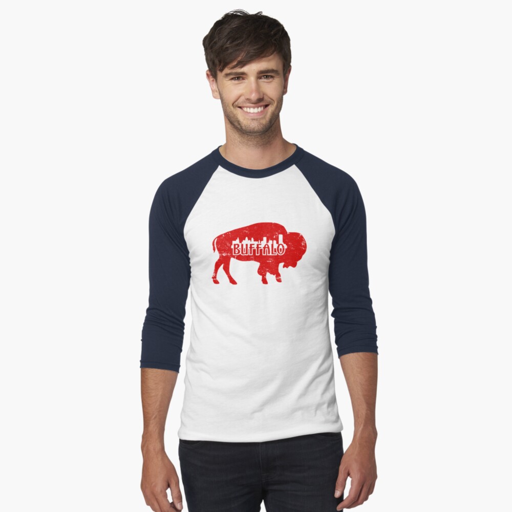 LaurenElin I Bleed Red White and Buffalo T-Shirt