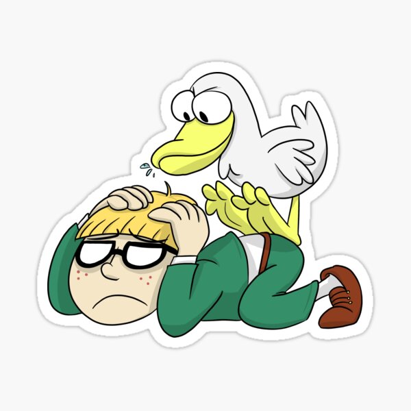 Attack of the Mad Duck Sticker