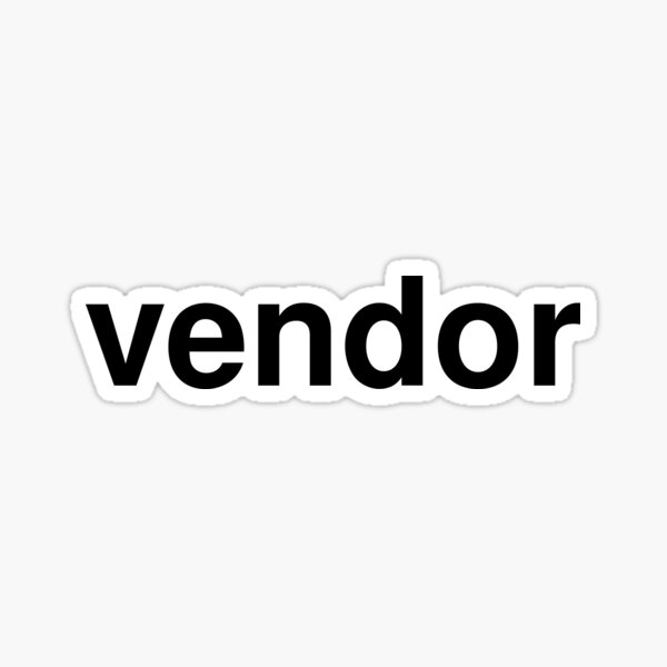 Vendor Stickers Redbubble