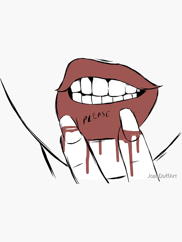 Please - Lip Tattoo by JoshDuffArt
