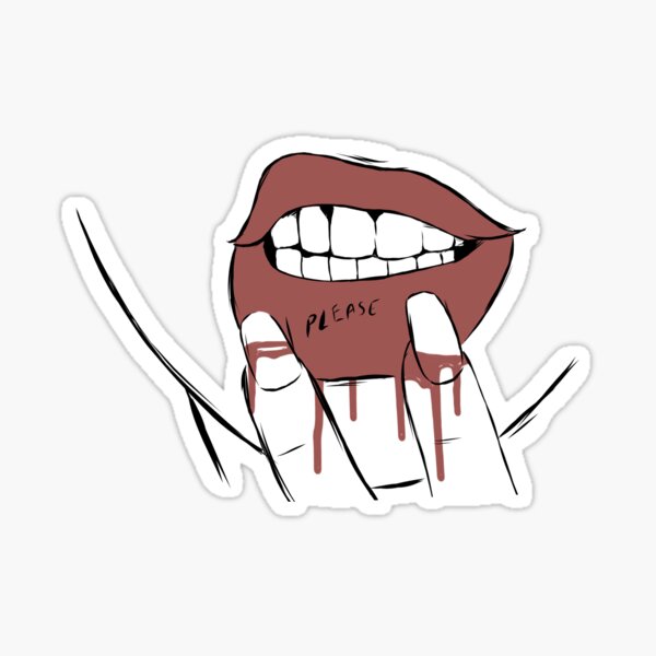Please - Lip Tattoo Sticker