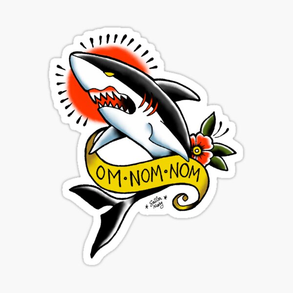 Om Nom Nom Sticker