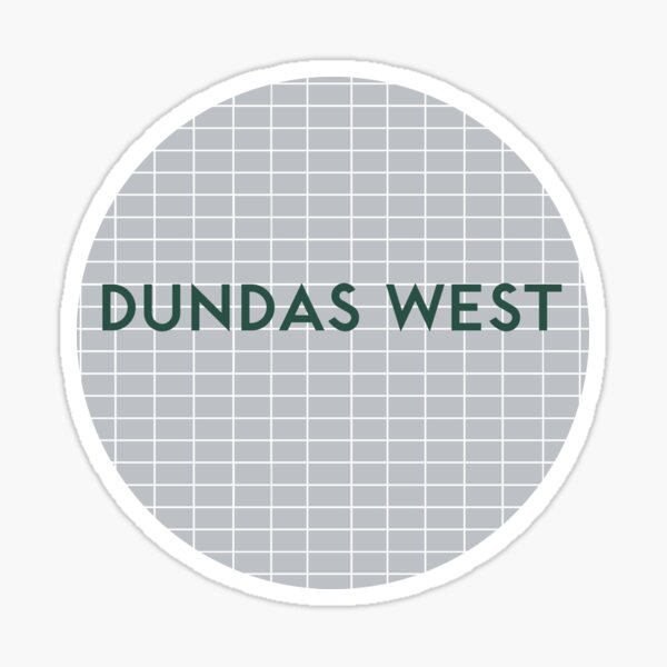 DUNDAS WEST Subway Station Sticker
