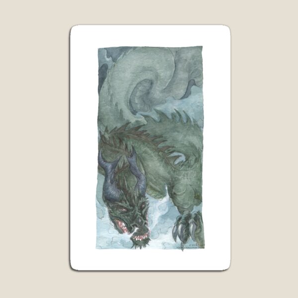 Item preview, Murk Dragon - watercolours designed and sold by drakhenliche.