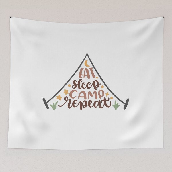 Item preview, Eat, Sleep, Camp, Repeat designed and sold by Anna Fok.