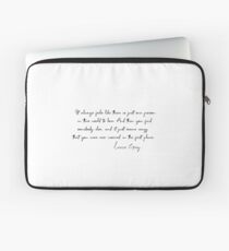 Lexie Gray Quote Laptoptasche