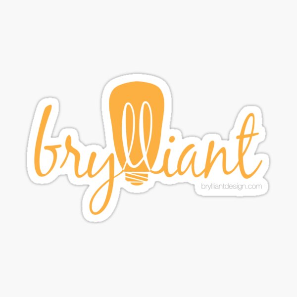 BrylliantDesign.com Slap Sticker Sticker