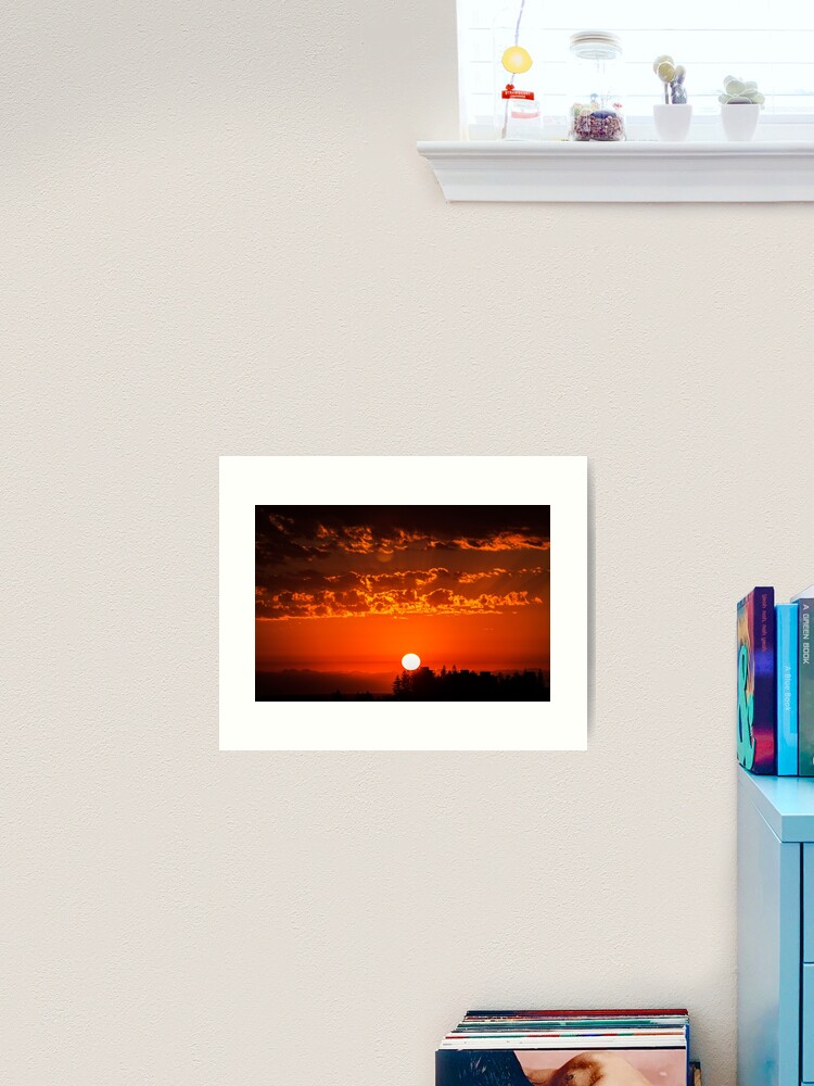 Thumbnail 2 of 3, Art Print, Sun over Kira Groyne designed and sold by KimOgdenPhotos.