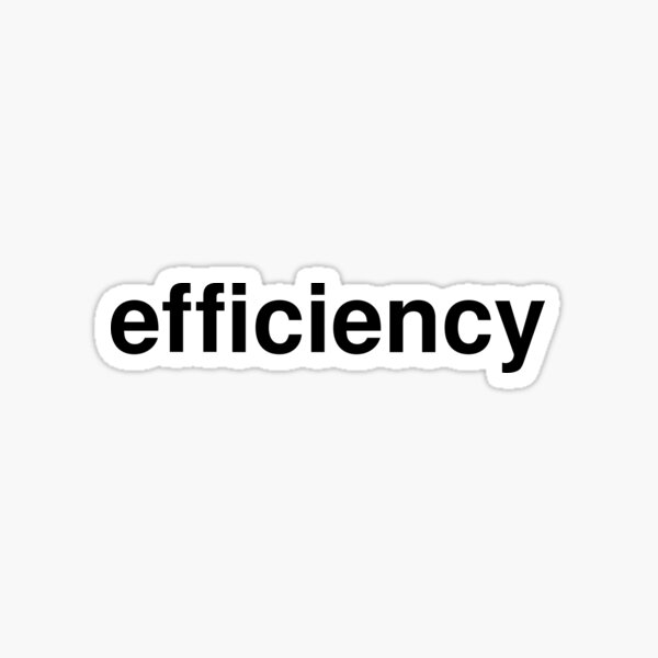 efficiency Sticker