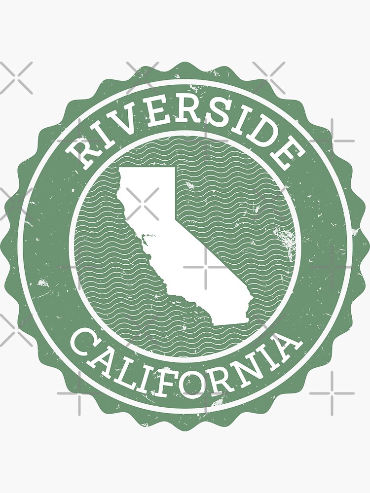 "Riverside, California (Stamp)" Sticker by stampusa Redbubble