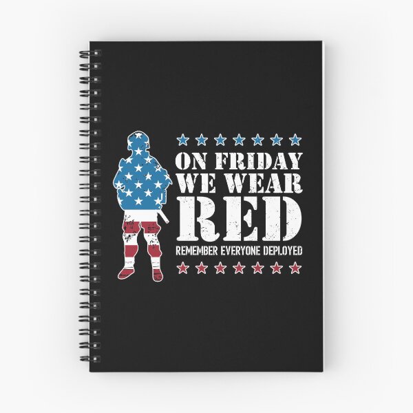 Item preview, On Friday We Wear RED Remember Everyone Deployed designed and sold by BUBLTEES.