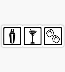 Barkeeper Cocktailparty Sticker