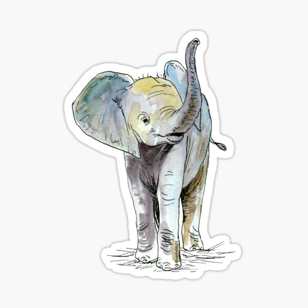 Baby Elephant Sticker